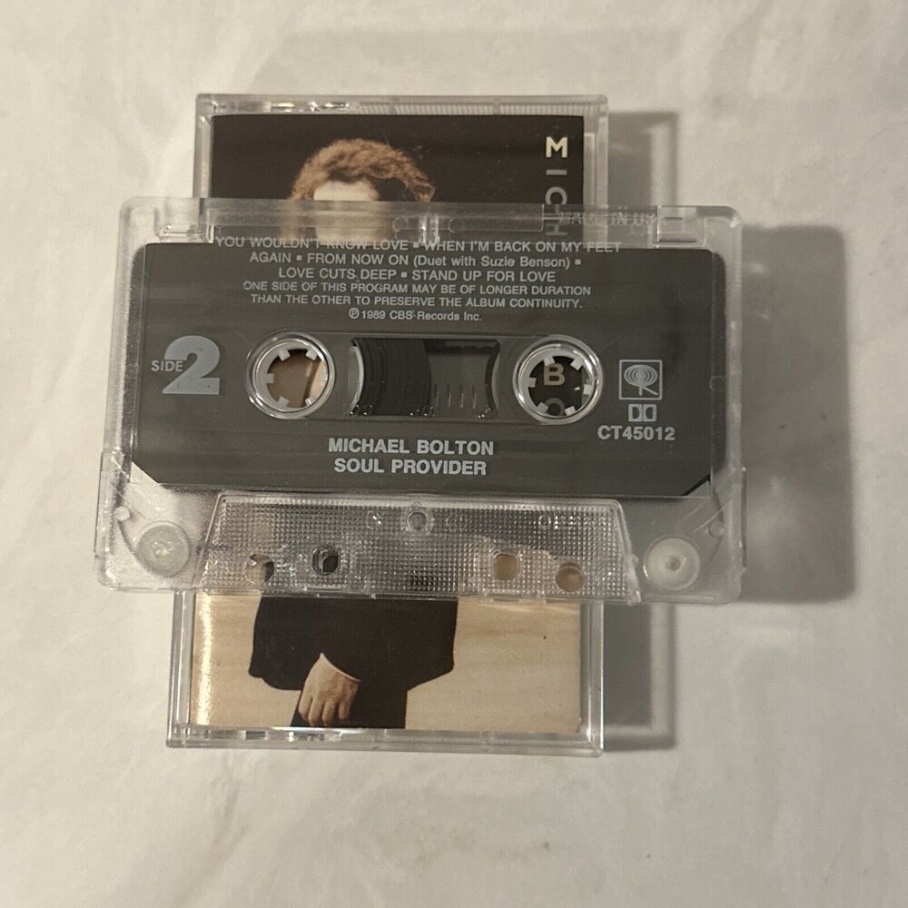 Michael Bolton Soul Provider (Cassette, 1989 CBS) VG-VG+ - Picture 6 of 6